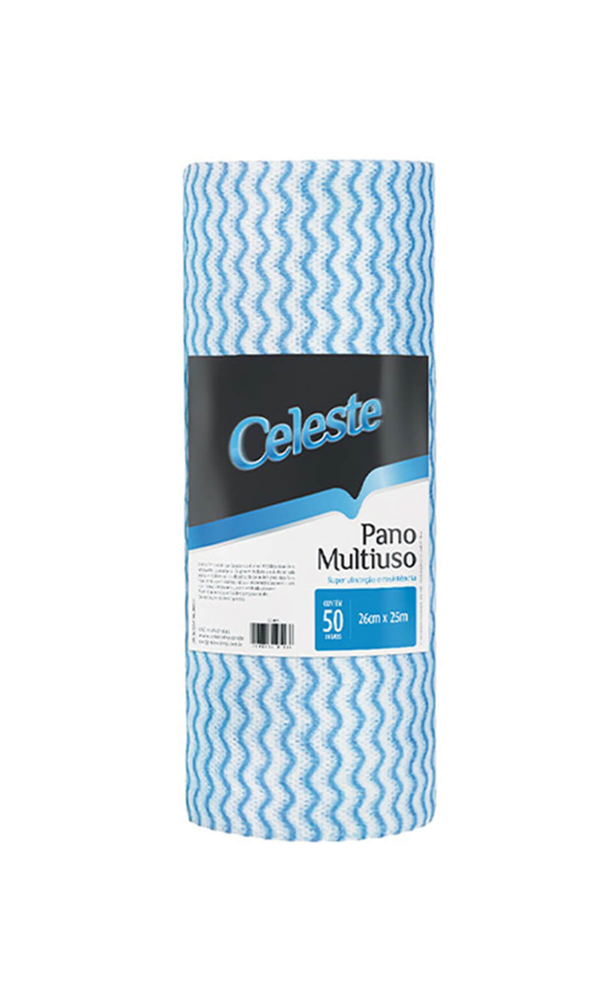 PANO MULTIUSO EM BOBINA 26CM X 25M