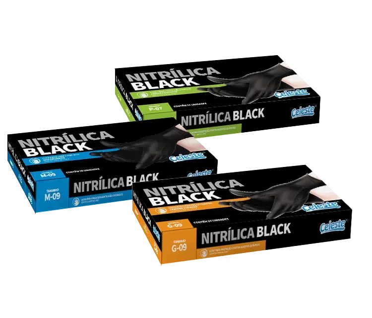 Luva Nitrlica Black