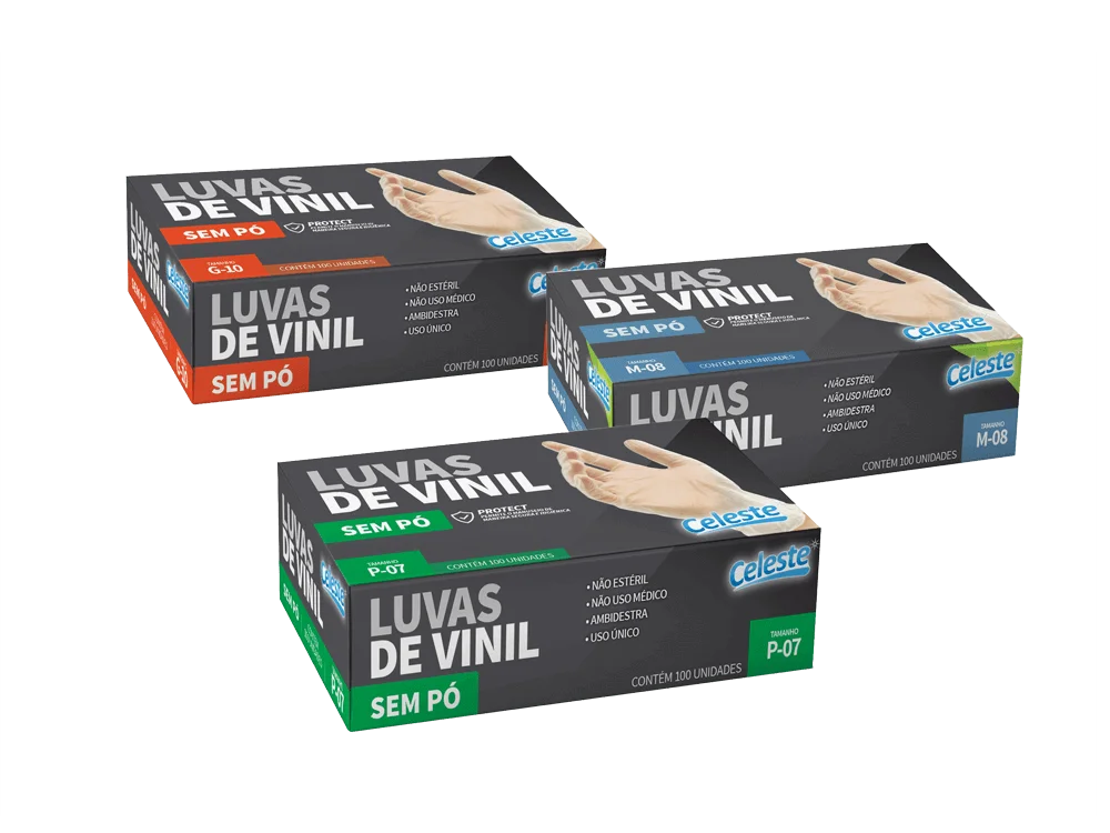 Luvas Vinil Sem P