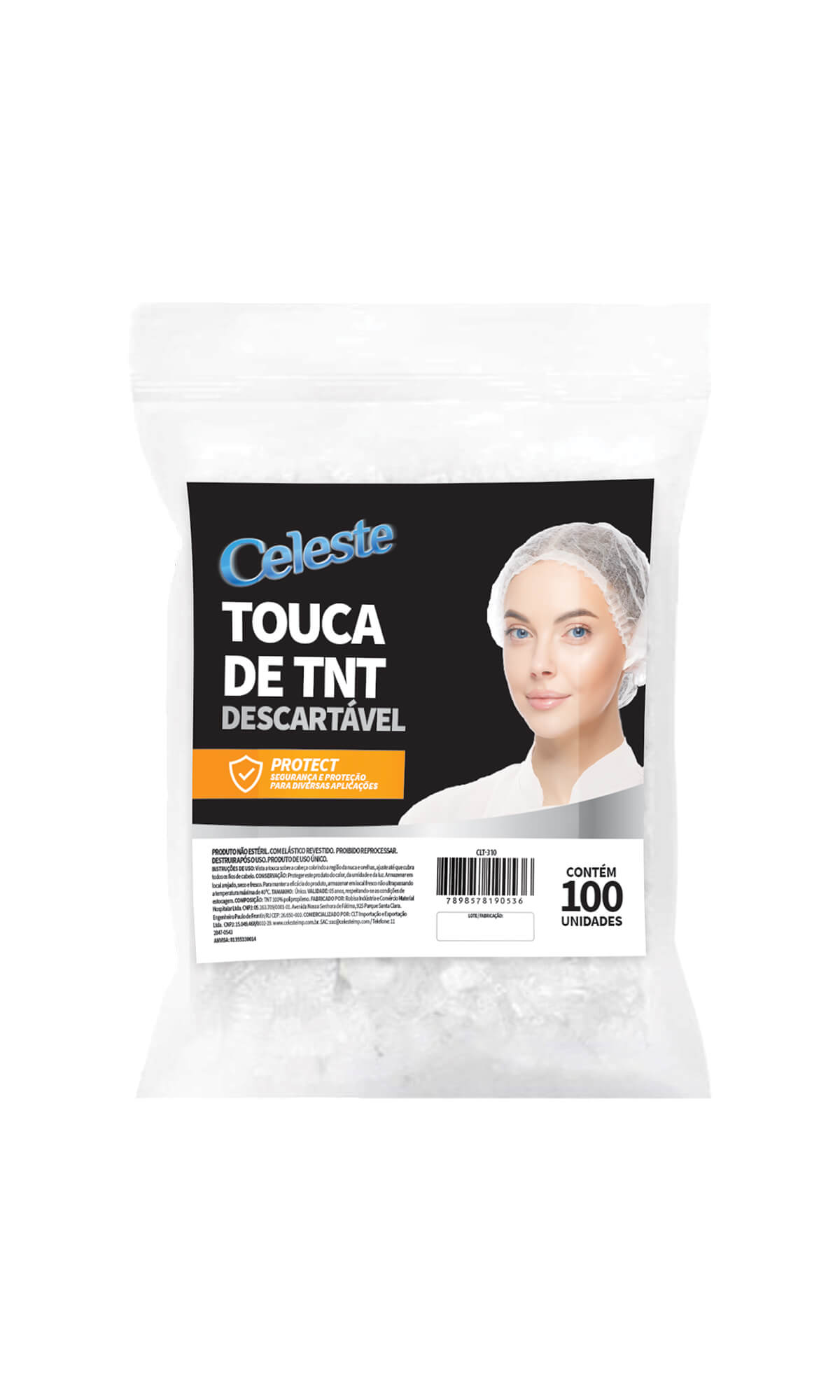 TOUCA DESCART�VEL EM TNT