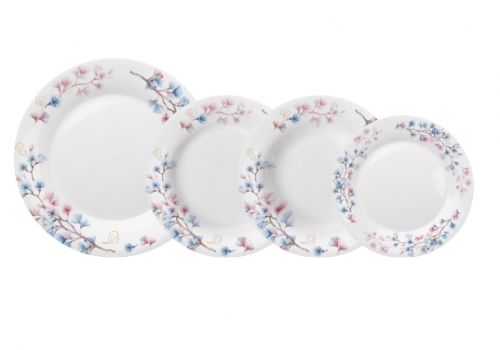 Pratos decorados opaline