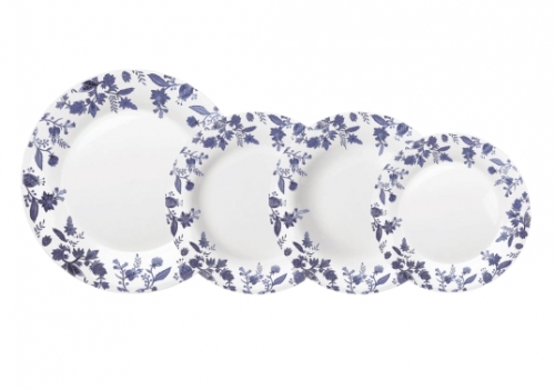 Pratos decorados opaline